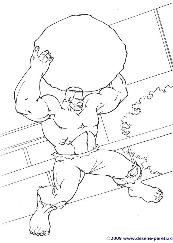 hulk desene colorat